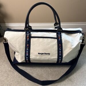 Rare Scarborough & Tweed Morgan Stanley 18" Banker Duffle satchel Gym Bag